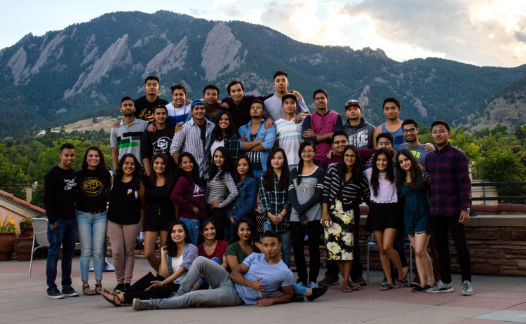 Nepalese Student Association group on CU Boulder campus