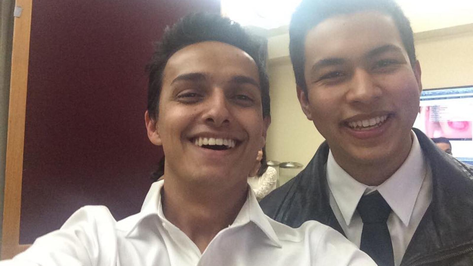 Student selfie