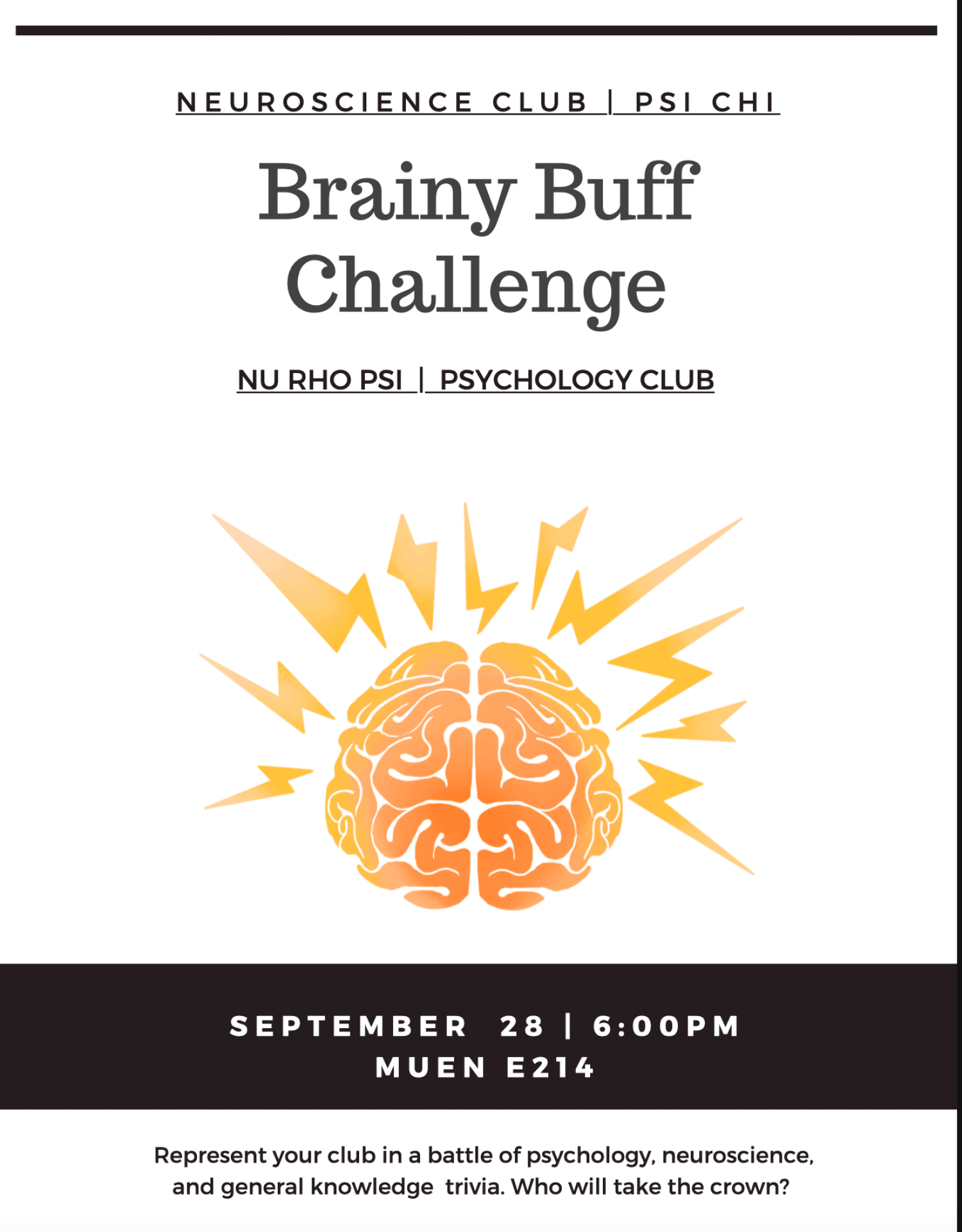 brainy buff flyer