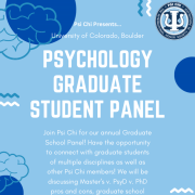 graduate student panel flyer