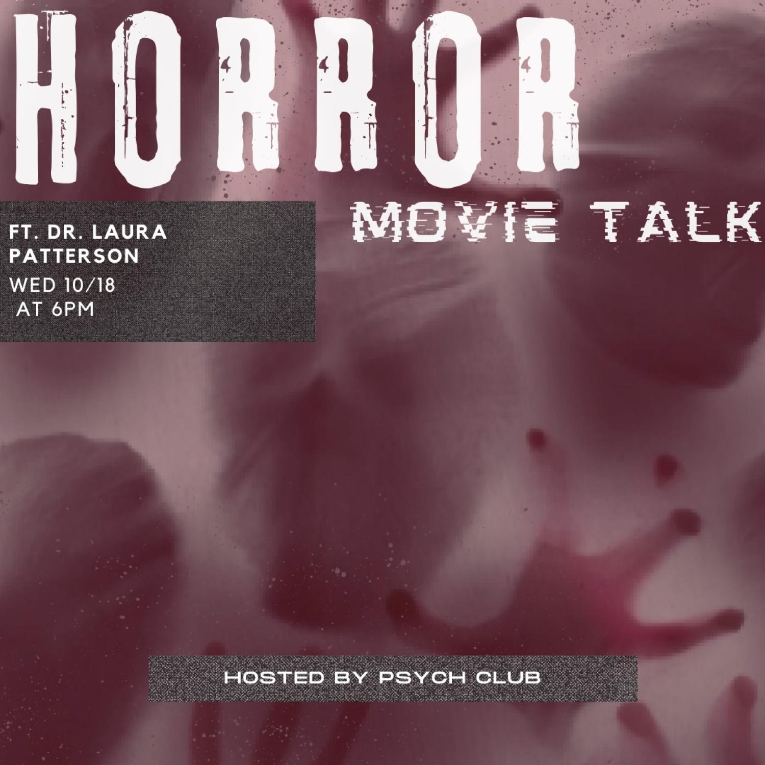horror movie talk flyer