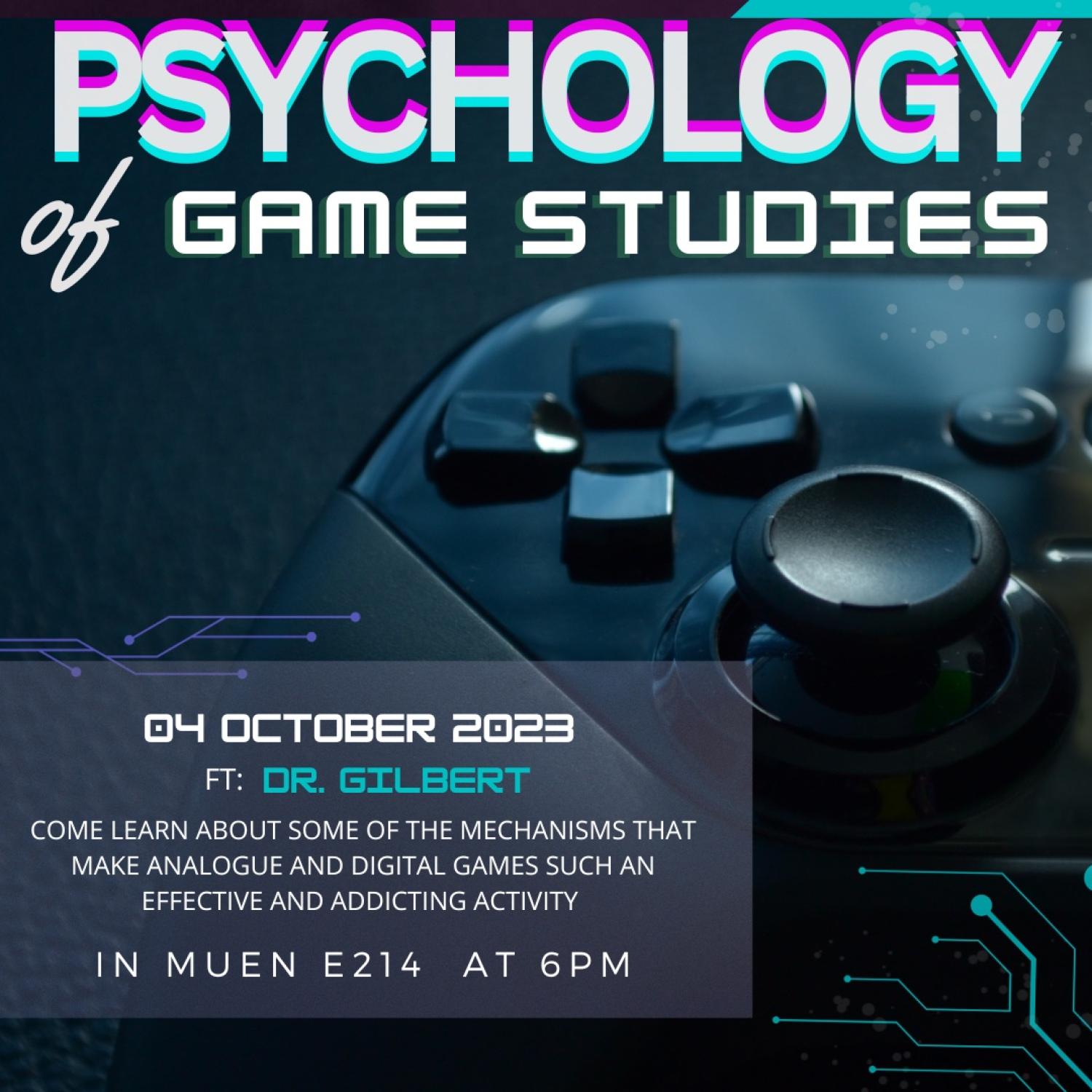 psychology of games flyer