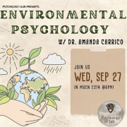 environmental psychology talk flyer