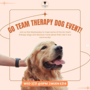 therapy dog flyer