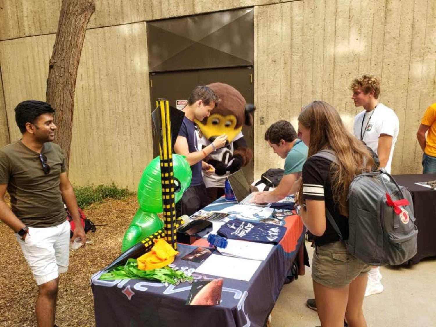 SEDS at a tabling event for freshmen