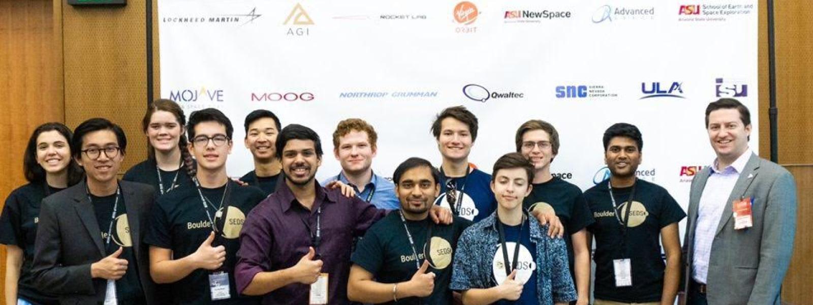 Members at the annual conference Space Vision, posing for a group photo