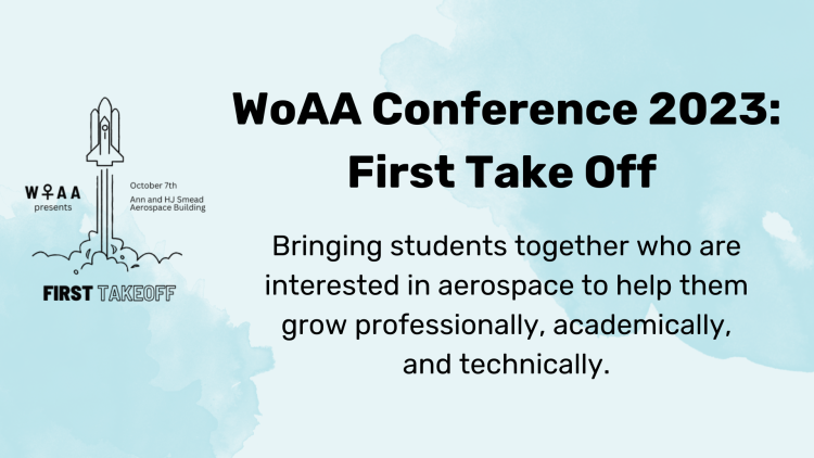 WoAA Conference 2023: First Take Off. Bringing together students interested in aerospace to help them grow professionally, academically, and technically