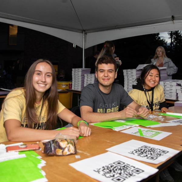 Journey Leaders volunteering at the CU Block Party