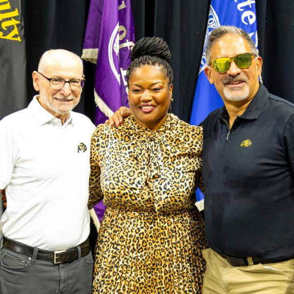 CU provost, Chancellor and Dr Mull