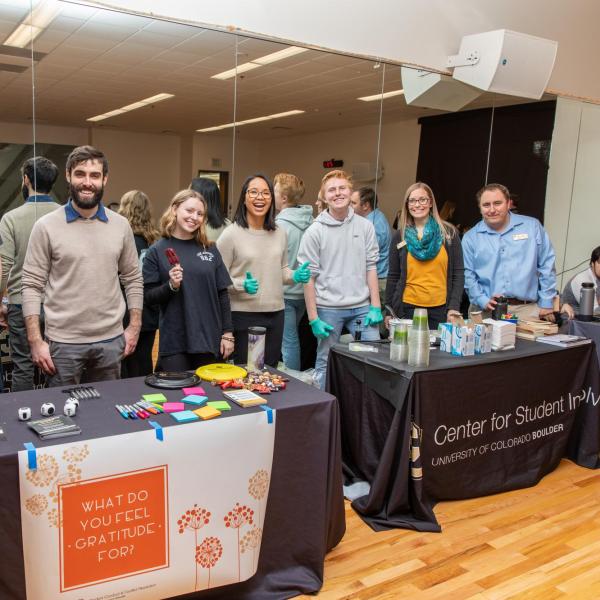 Student Conduct & Conflict Resolution and the Center for Student Involvement at the Gratitude Fair