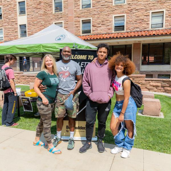 Family moving in at Hallett Hall