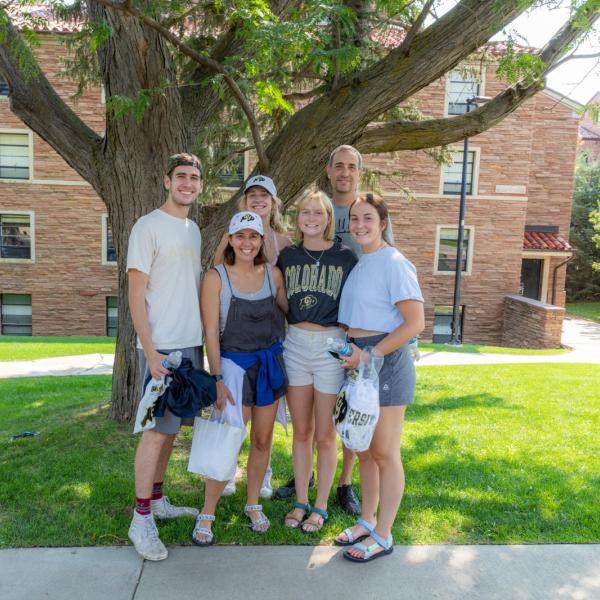 New Buff family together on move-in day