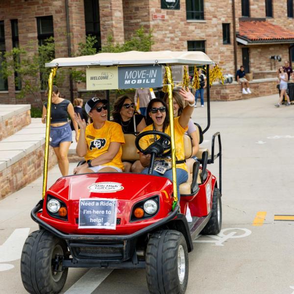move-in mobile golf cart