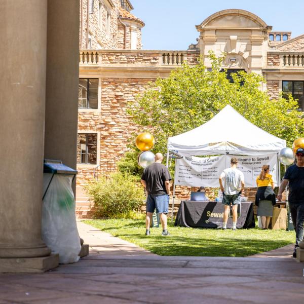 Sewall hall front entrance