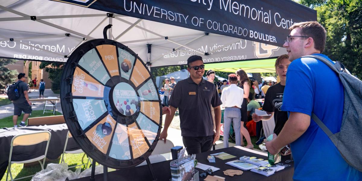 Staff tabling at an event