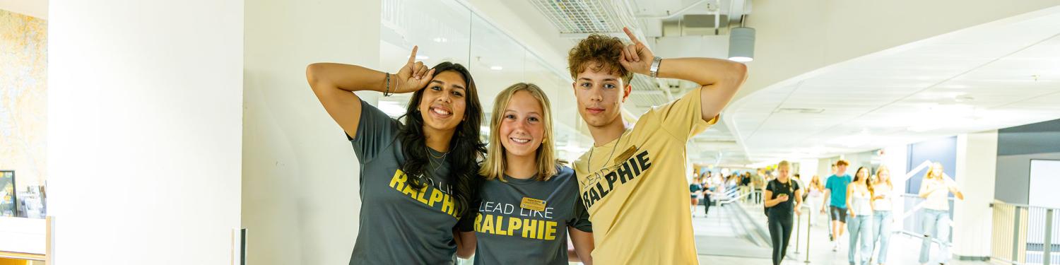 A group of journey leaders at a Fall Welcome event