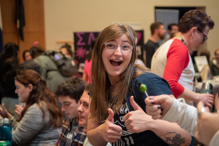 Student smiling