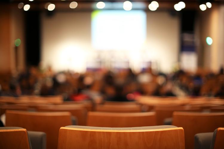 presentation stage and seating