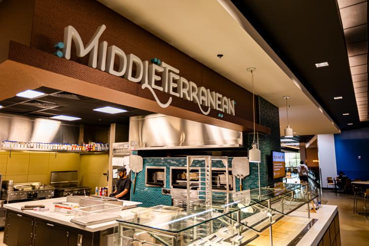 The Middleterranean station at Village Center Dining