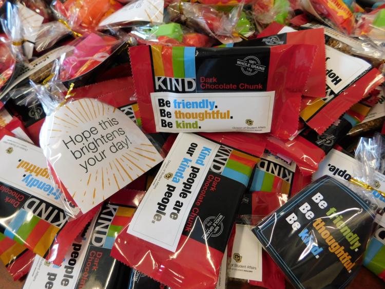 Kind bars and candy bags