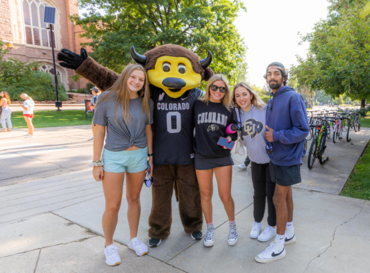 students at college day