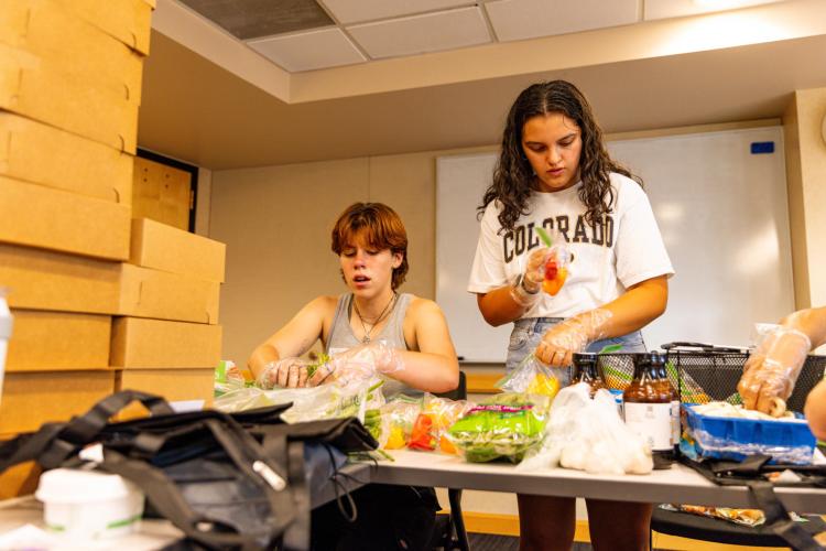 volunteers at Basic Needs Center