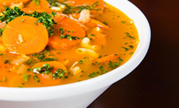 A bowl of soup