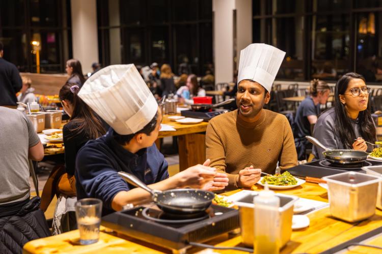 students cooking