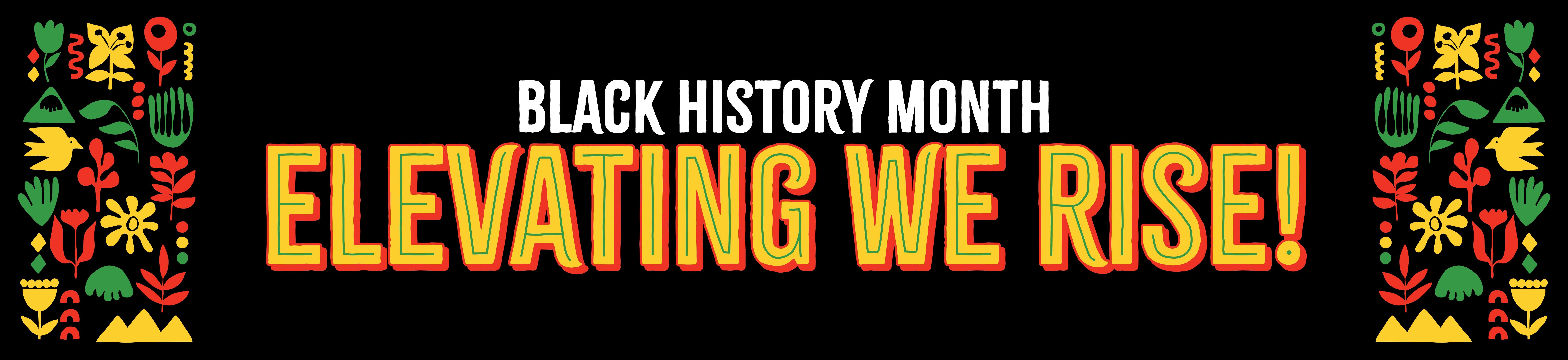 Black history month designed graphic