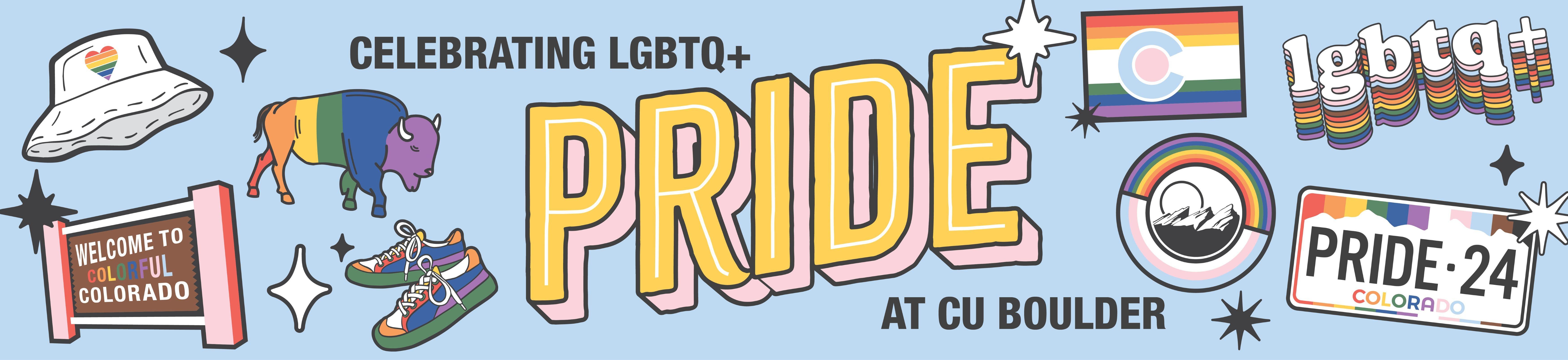 Pride designed banner