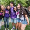 Members of Greek life at a CUnity event on campus