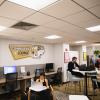 Commuter Lounge with students studying inside