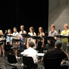 students singing