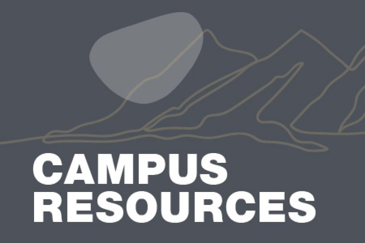 stylized text 'Campus Resources'
