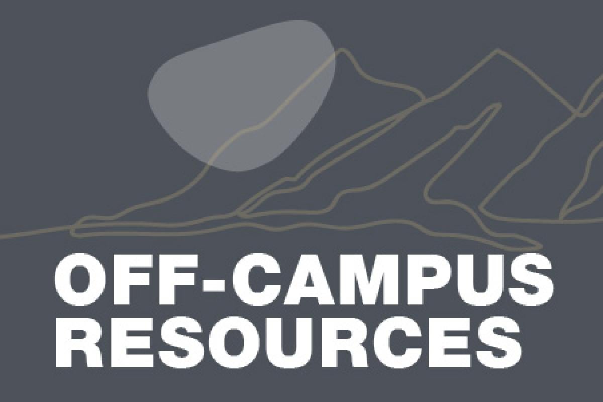 stylized text 'Off-Campus Resources'