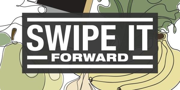 stylized text 'Swipe It Forward'