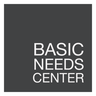 stylized text 'Basic Needs Center'