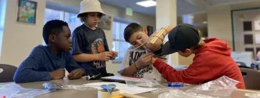 Young Students Discovering Science