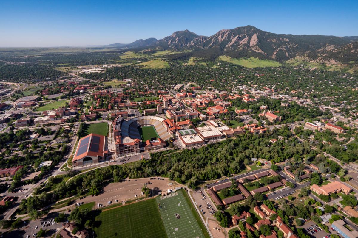 aerial view of campus