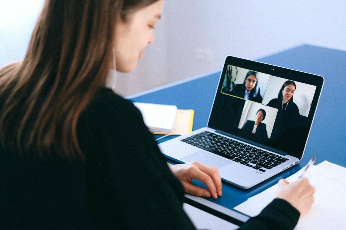 A virtual session in progress