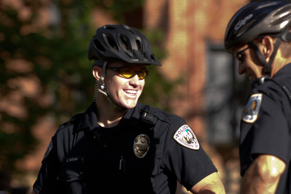 CUPD officers on campus