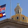 Top spire of Colorado's state capital building