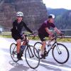 Pat and his son, Ryan, riding a segment of the annual Courage Classic cycling race over Vail Pass.