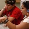 Students on computers