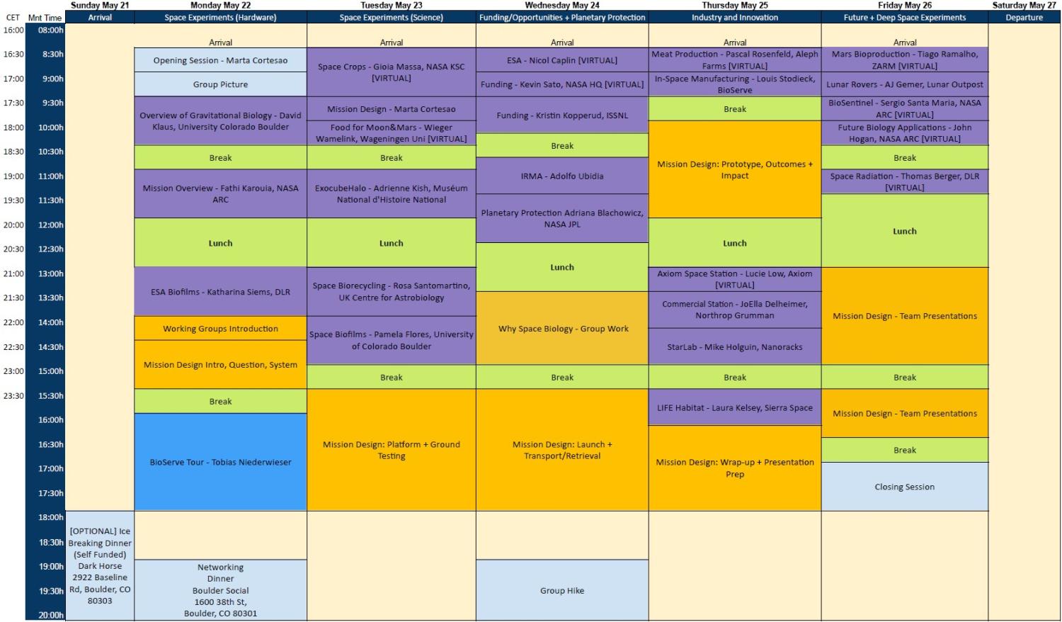 Schedule
