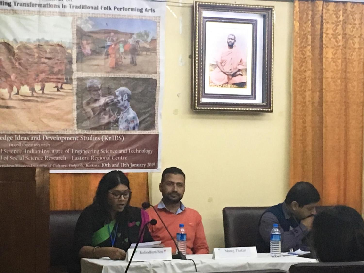 Jashodhara Sen presenting