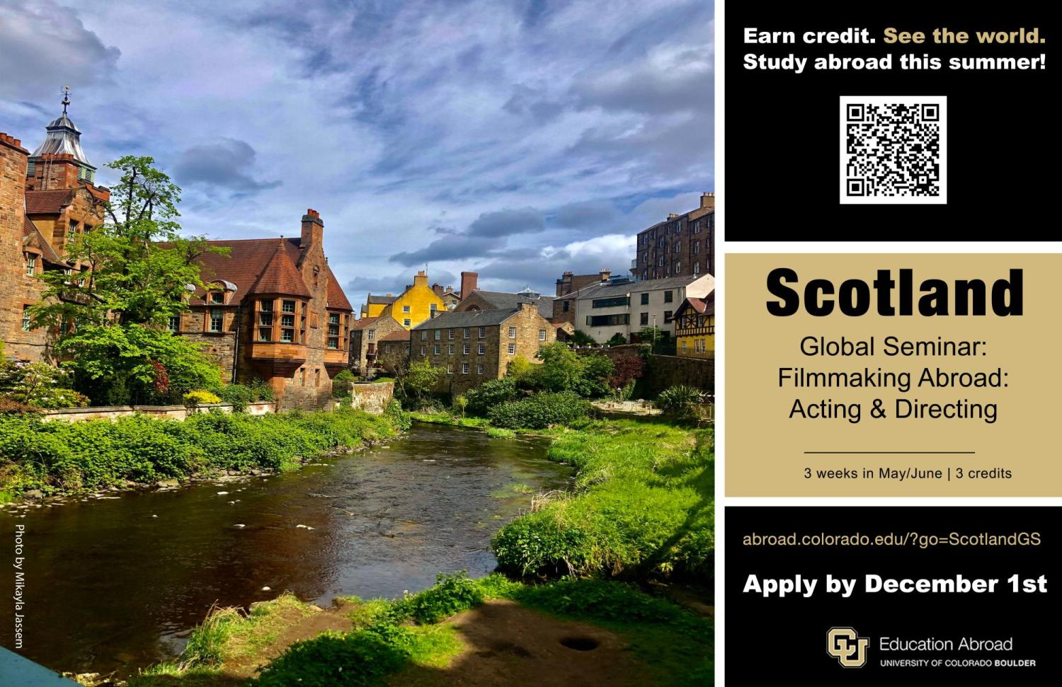 Photo of river and buildings in Scotland