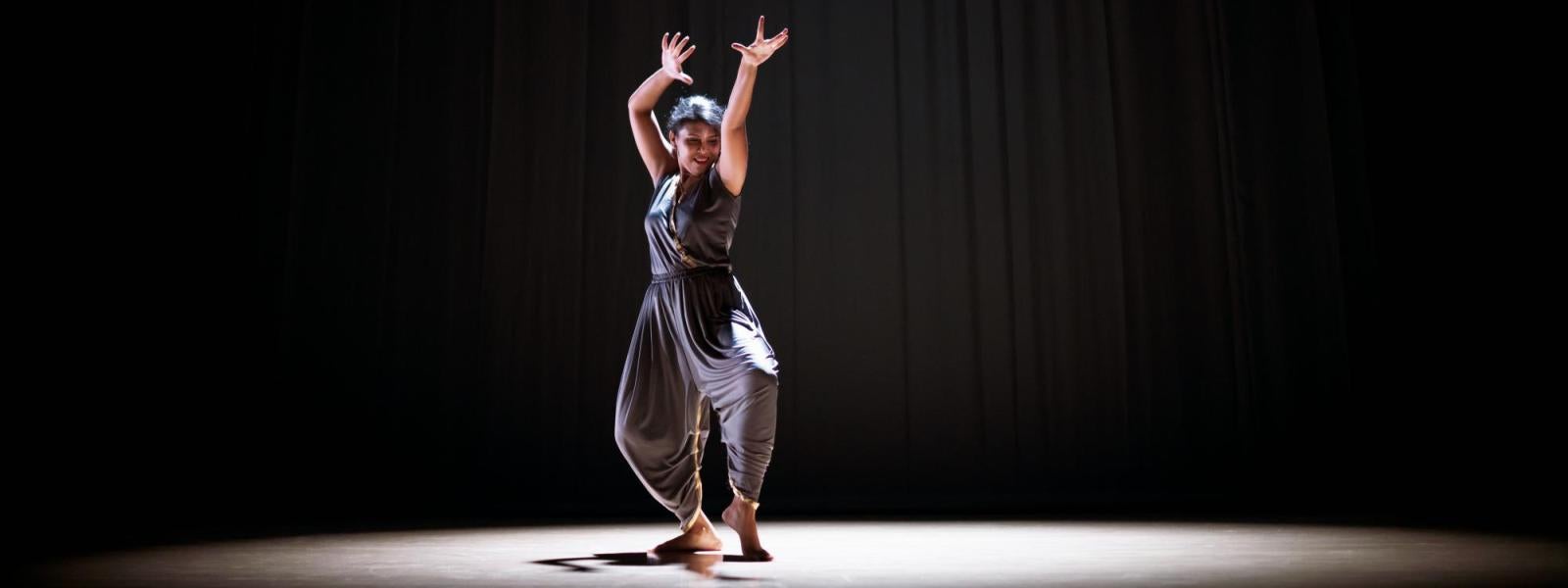 A dancer in a Classical Indian Dance pose