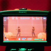 Camera filming dancers