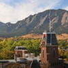 Old Main with Flatirons in the background